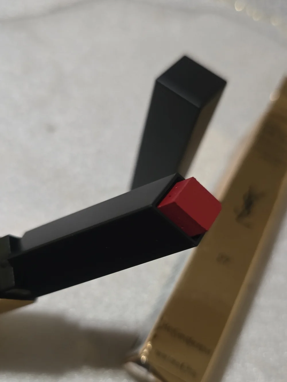 🧚‍♀️N°27 CONFLICTING CRIMSON YSL RARE The Slim Leather Matte Lipstick NWT